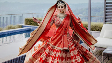 Take inspiration for your big-fat Indian wedding from Mouni Roy’s limited edition bridal saree look