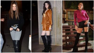 Tara Sutaria, Kriti Sanon, Sara Ali Khan: Who do you think has the best stylebook for high boots?