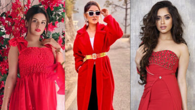 The Game Of Oomph: Avneet Kaur Vs Ashnoor Kaur Vs Jannat Zubair Rahmani: Your dream date in a spicy red outfit? (Vote Now)