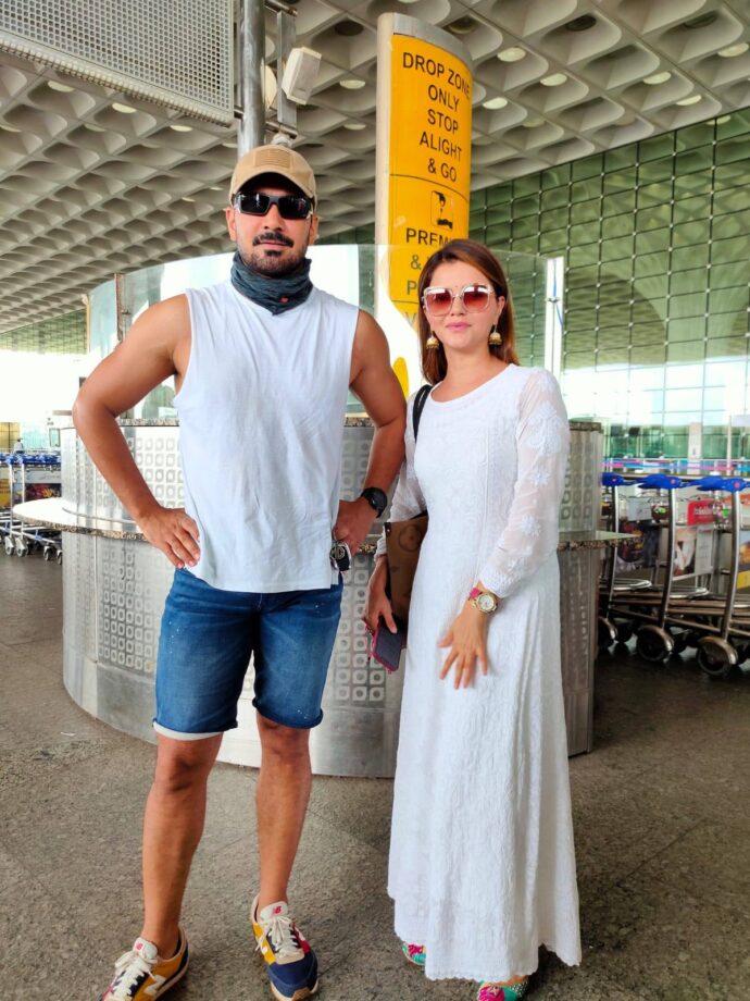 The stylish duo: Rubina Dilaik & Hubby Abhinav Shukla’s color-coordinated fashion styles - 0