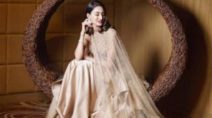 THIS Nude Coloured Gown Of Erica Fernandes Is The Perfect Wedding Guest Gown, And We Love It: See Pics