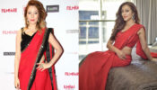 Times When Munmun Dutta and Sunayana Fozdar raised oomph quotient in red sarees