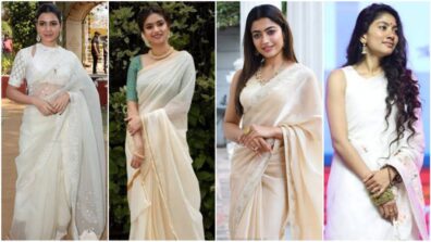 Times when Samantha Ruth Prabhu, Keerthy Suresh, Rashmika Mandanna and Sai Pallavi picked up on serene white sarees