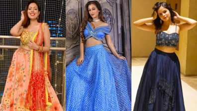 Times when TMKOC divas Munmun Dutta, Sunayana Fozdar and Palak Sindhwani melted hearts in printed lehengas