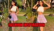 Vintage Fashion Inspiration: Khushi Kapoor is slaying in pink plaid skirt