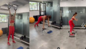Viral Alert: Pooja Hegde is a burning hot damsel in red bralette and yoga pants, see inspiring workout video