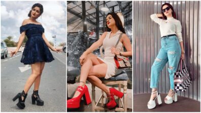 Wanna Add A Oomph? Let Avneet Kaur’s Chunky Heels Serve Your Inspiration