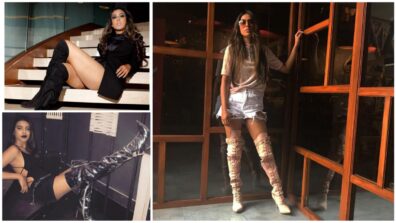 Wanna Add Spark To Your Outfit? Hunt For Nia Sharma’s Super Cool High Boots