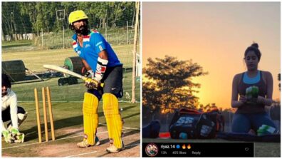 Watch: Janhvi Kapoor plays cricket with Dinesh Karthik on Republic Day, fanboy Riaz Aly comments