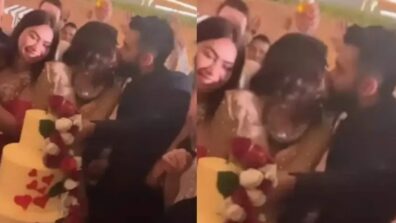 Watch: Mouni Roy and Suraj Nambiar engage in passionate, romantic kiss after wedding, video goes viral