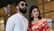 Watch: Mouni Roy and Suraj Nambiar return to Mumbai after marriage, spotted getting romantic at airport