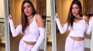 Watch: Nia Sharma undergoes super sensuous transformation in Madhuri Dixit song, see viral footage