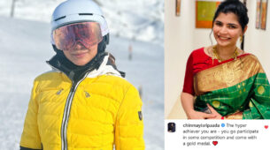 Watch: Samantha Ruth Prabhu weaves magic in new skiing video of Switzerland, Chinmayi Sripada says, “come home with a gold medal”