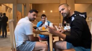 Watch: Shikhar Dhawan activates ‘masti mode’ on with Bhuvneshwar Kumar and Yuzvendra Chahal, see LOL moment