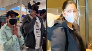 Watch: Vicky Kaushal and Sara Ali Khan spotted returning to Mumbai together, Katrina Kaif jets off to London for shoot