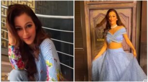 Watch Video: TMKOC Diva Sunayana Fozdar makes ‘Ulfat’ with her stellar embellished blue lehenga