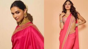 Wedding season is here! Deepika Padukone Vs Janhvi Kapoor: Which diva’s regal look in pink saree won your heart?