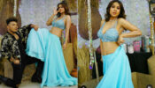 What A Babe: Nia Sharma flaunts curvaceous body in teal blue ethnic outfit, makes fans sweat with dance moves