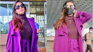 What a Hottie! Nora Fatehi makes heads turn at the airport in ₹45k jacket, Check out her entire outfit
