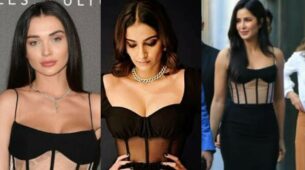 Who do you think has stomped it in this black corset dress? Amy Jackson Vs Katrina Kaif Vs Sonam Kapoor