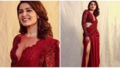 3 times Samantha Prabhu has worn red lace sarees