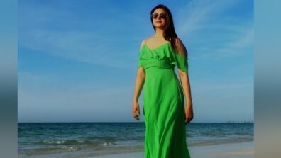 You Go Green! Divyanka Tripathi leaves us speechless as she strolls in stunning 3k green maxi dress, See pics