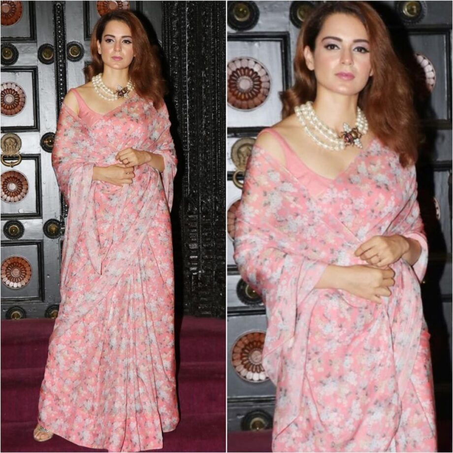 2 Times Kangana Ranaut Proved That Pearls Are The Ideal Jewellery To Wear With A Saree - 1