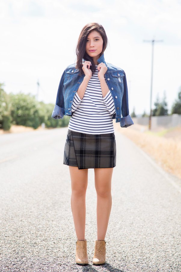 5 Ways To Style Your Plaid Skirt - 4