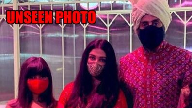 Abhishek Bachchan, Aishwarya Rai, and Aaradhya shine in red at Anmol Ambani’s wedding, check unseen picture