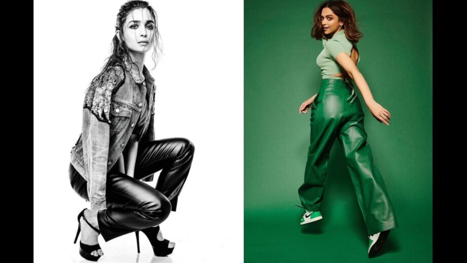 Alia Bhatt, Deepika Padukone Following The Leather Pants Trend Captured By Paps! Influencers Make A Note - 5