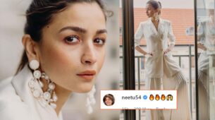 Alia Bhatt looks ravishing in a white pantsuit, Neetu Kapoor finds it super hot