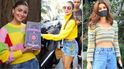 Alia Bhatt, Malaika Arora & Kriti Sanon’s crop sweater styles are taking over the runways