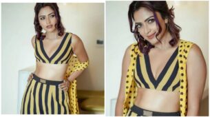 Amala Paul Is Ruling All Over Social Media In Her Yellow Striped Sleeveless Outfit; Must Check