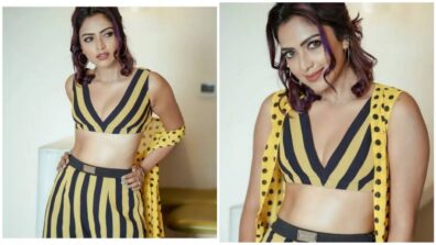 Amala Paul Is Ruling All Over Social Media In Her Yellow Striped Sleeveless Outfit; Must Check