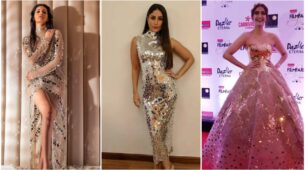 Amyra Dastur, Kareena Kapoor and Sonam Kapoor are here to stab hearts in mirror beaded gown style, see pics