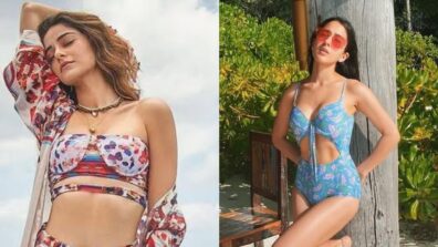 Ananya Panday And Sara Ali Khan Wearing Similar Printed Two Piece Bikini