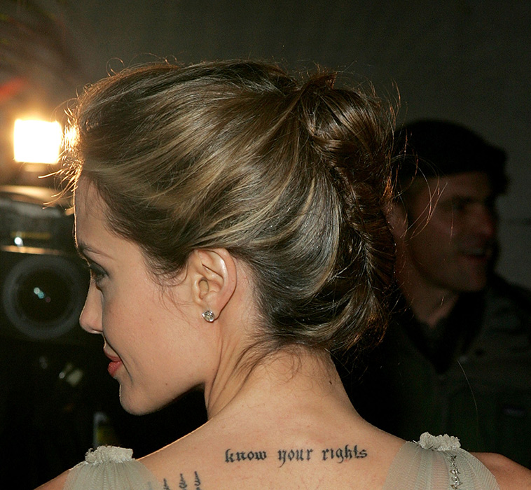 Angelina Jolie’s Tattoos & Its Meaning Revealed: Has A Bengal Tiger - 2