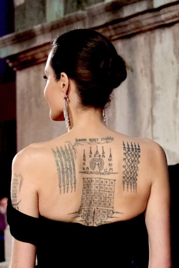 Angelina Jolie’s Tattoos & Its Meaning Revealed: Has A Bengal Tiger - 1