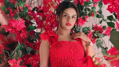 Avneet Kaur In A Red Tie-Up Skater Dress, Looking Like A Princess