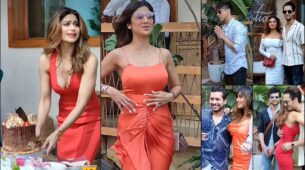 Bigg Boss 15 Reunion: Shilpa Shetty, Raqesh Bapat, Rashami Desai, Umar Riaz, Nishant Bhat, Pratik Sehajpal, Rakhi Sawant attend Shamita Shetty birthday bash