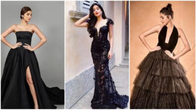 Bold and beautiful: Tara Sutaria, Janhvi Kapoor and Ananya Panday are ‘dark and sensuous’ babes in black cocktail gowns, are you crushing?