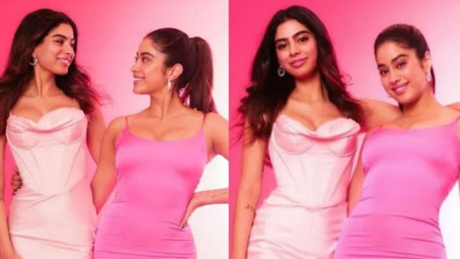 Janhvi Kapoor In Pink Bodycon Or Khushi Kapoor In Pink Corset: Which Diva Aced The Ravishing Pink Look; Vote Now 567816