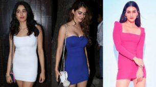 Bookmark Janhvi Kapoor, Disha Patani & Kriti Sanon’s bodycon style for your night outs