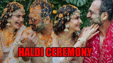 Check out inside pictures of Karishma Tanna and Varun Bangera’s haldi ceremony