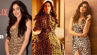 Janhvi Kapoor, Nora Fatehi and Kriti Sanon set vogue goals with tiger printed outfits, take cues