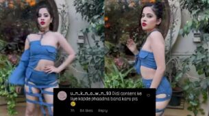 “Content Ke liye kapde phaadna band karo” an internet user lashes at Urfi Javed
