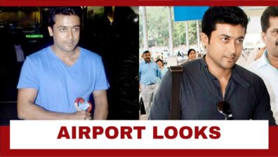 Coolest airport looks of Suriya for fashion goals