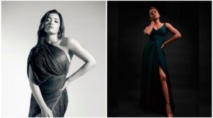 Rashmika Mandanna Makes A Move In A Hot High-Slit Gown, Check Out Her Pictures