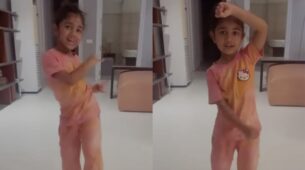 Cutest Video On Internet: Allu Arjun’s daughter Allu Arha performs to viral ‘Kaccha Badam’ trend, netizens melt