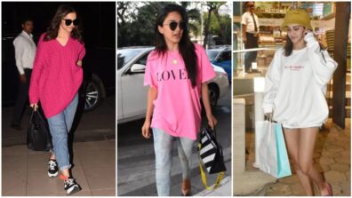 Deepika Padukone, Kiara Advani and Ananya Panday look super cute in high-chic boyfriend tees, see pics